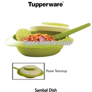 Tupperware Blossom Sambal Dish 1Pc Ecer tempat sambal wadah sambel sendok kecil plastik biru toska murah promo diskon