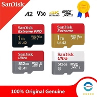 Sandisk Memory Card 1TB/512GB/256GB/128GB/64GB/32GB/16GB Class10 A1 A2 For CCTV Micro SDXC SD Card