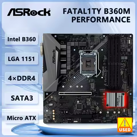 ASRock Fatal1ty B360M Performanc Motherboard Intel B360 LGA 1151 DDR4 128GB support i7-9700 9500F 86