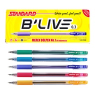 B'LIVE Standard Ballpoint Pen 0.3mm 1 PCS Black