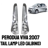 Perodua Viva Elite 660 850 Exclusive Edition (2007) Rear Tail Lamp Lights Lampu Brake Signal Reverse Belakang Set albino