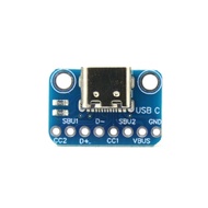 TYPE-C Female Socket Test Board USB to DIP Straight Plug 2.54mm Pin Head USB-C Female Head Adapter B