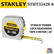 ''STANLEY'' POWER LOCK MEASURING TAPE 8 METER / 26' - MODEL : STHT33428-8