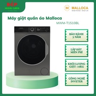 Malloca MWM-T1510BL – Máy giặt cửa trước 10Kg – Công nghệ Inverter – 15 chương trình giặt – CHB