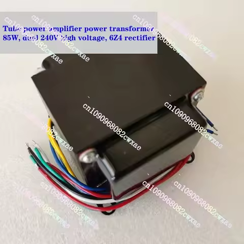 Tube amplifier power transformer 85W, dual 240V 100ma high voltage, 0-6.3V 3A, 3.15V-0-3.15V 3A，ampl