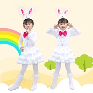 Kindergarten Bunny Dance Costume Children Animal Costume Baby Toddler Costume Little White Bunny Cos