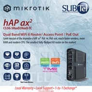 Mikrotik hAP ax2 C52iG-5HaxD2HaxD-TC Dual band WiFi6 Router / Access Point