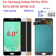 6.0''  Ori/AMOLED LCD For Samsung Galaxy A9 Pro 2016  A910 A910F A9100 LCD Display Touch Screen Digi