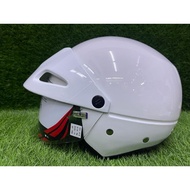 ARC AF6 Single Visor Helmet WHITE - ARC Steng ARC Half