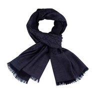 GUCCI 女士羊毛真絲圍巾165904 3G646 1100 深灰色- # Dark Gray