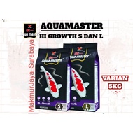 AQUA MASTER KOI FOOD HI GROWTH Size S (2MM) & L (5MM) 5kg