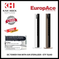 EUROPACE ETF 7114D : DC TOWER FAN with AIR STERILIZER - 3 YEARS MOTOR WARRANTY