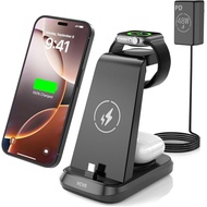 48W Super Fast 3 in 1 Charging Station for Apple Devices, USB C Fast Charger for iPhone 16/15 Series