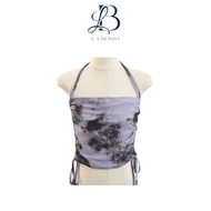 La Bossy Fashion Cross Neck Strap Tanktop Fashion CropTop Women Korean Sexy Outwear Color Gradation 