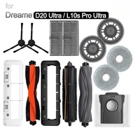 Accessories for Dreame D20 Ultra / L10s Pro Ultra Heat Robot Vacuum : rubber brush, HEPA filter, dus