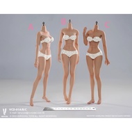 VERYCOOL 1/6 VCD-01/VCD-02 ABC three skin tones silicone mid-chest movable female figure