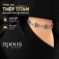 [VT097] Men's bracelet High quality stainless steel Titanium Gothic Chrome Hearts, Apous men's brace