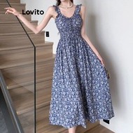 Lovito Casual Dress Plaid Pattern Dress for Women LNE62554