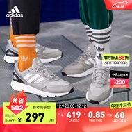 adidas阿迪达斯官方轻运动ZX 1K BOOST 2.0男女经典运动休闲鞋 灰/黑/白 42(260mm)
