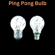 Chiyoda / Cielo Ping Pong Bulb Light Bulb 25W 40W 60W Glass Bulb Mentol Kaca E27 E14 Clear Frosted