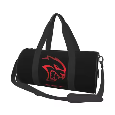 Dodge Hellcat Srt Logo Large Duffle Gym Bag Multi-Functional Duffle Travel Bags Handbags Fitness bag