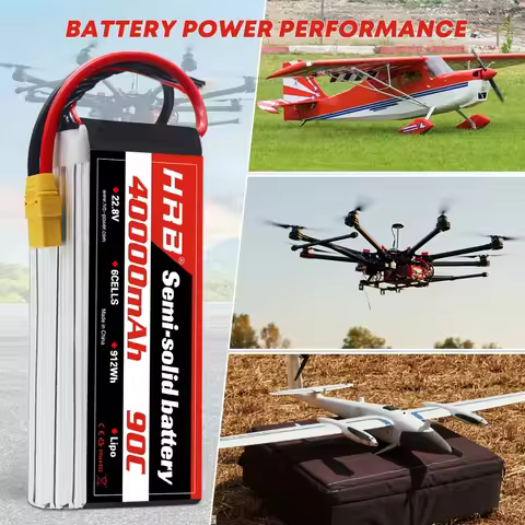 1PCS HRB 22.8V Semi Solid Lipo battery 6S 40000mah 30000mah 25000mah 22000mah 16000mah XT60 for RC C