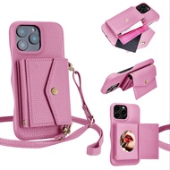 Leather Cover for Google Pixel 9 Pro XL 9A 4 5 6 6A 7 7A 8 Pro Case with Crossbody Strap Card Slots,