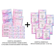 ♞,♘BABY HOSPITAL DOCUMENTS AND ESSENTIAL SET WITH BIRTH CERTIFICATE CHEAT SHEET