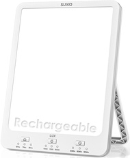 Light Therapy Lamp Rechargeable, 10000 Lux Sunlight Lamp, Therapy Light with Wake-Up Function, Dayli