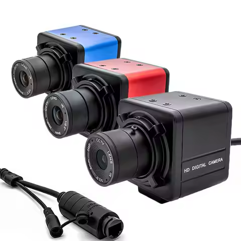 POE Industrial IP Camera 3/4/5/8MP CMOS 4K Mini IP Cam Sensor CS Mount Security CCTV Video Metal Box