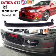SATRIA GTI R3 LIP BUMPER FRONT SKIRT DEPAN BODYKIT WIRA R3 / PU / SE / DIFFUSER