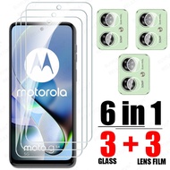 6in1 For Motorola Moto G54 Moto G55 Screen Protector Tempered Glass Motorola MotoG54 MotoG55 5G Lens
