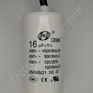 16uF 18uF 20uF 22uF 25uF 30uF 35uF 40uF CBB60 Capacitor Washing Machine Capasitor Running Motor