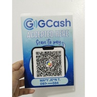 Laminated Gcash Qr Code Scan to pay Signage 250 Microns MAKAPAL