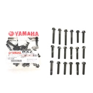 YAMAHA RXZ135 RXZ MAGNET &amp; CLUTCH ENGINE COVER SCREW SET (BLACK)