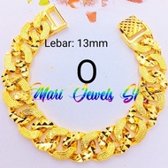 💥ADA COP 916💥 (BCE27) EMAS BANGKOK ADULT CURB BRACELET GELANG/RANTAI TANGAN DEWASA BENSON PASIR PADU