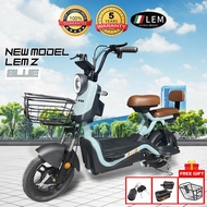 BASIKAL ELEKTRIK ★LEM★ Ebike RECHARGEABLE ELECTRIC SCOOTER ADULT KIDS