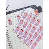 Qada Solat Tracker Sticker sheet