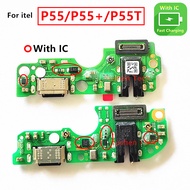 for itel P55 5G P55T P55+ P661N P665L A666L P663LN usb Charging board Charging Port Flex Cable Charg