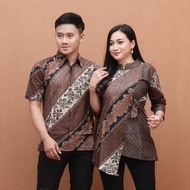 Baju Batik Couple Baju Couple Pasangan Kondangan Batik Kapelan Suami Istri 2023 Baju batik Wanita Te