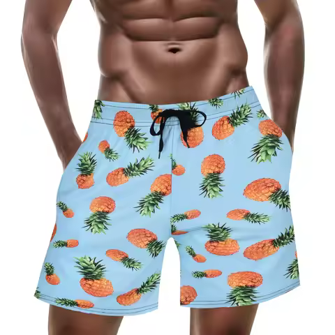 Mens solid Fitness Lightweight Sweatpants Summer Fashion Patterned Printed Sports Beach Shorts For M