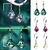 GESH Dangle Drop Earrings  Gemstone Temperament Rhinestone