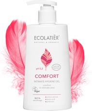 Comfort Intimate Hygiene Gel, 250ml — Vegan Certified, 98.5% Natural - pH Balanced for Daily Intimat