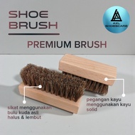 AXL - GENUINE HORSE FEATHER SHOE BRUSH PREMIUM SOFT & SOFT HORSE SHOE BRUSH