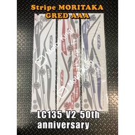 Stripe Sticker Cover Set Yamaha LC135 V2 50th Anniversary MORITAKA