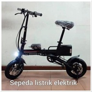 SEPEDA LISTRIK LIPAT DJG ELEKTRIK DAN MANUAL 12INCH ANAK DAN DEWASA