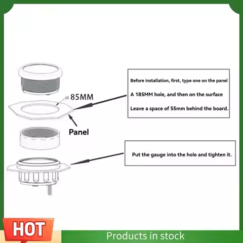 AU63-85MM GPS Speedometer Gauge With GPS Antenna 0-200KM/H Speed Odometer For Marine Car Boat Yacht