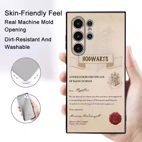 Popular H-Harry P-Potter Phone Case For Samsung Galaxy S25 S24 S22 S23 Ultra S21 S20 Plus Frosted No