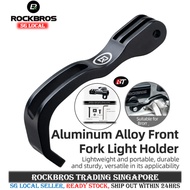 SG ROCKBROS fork light holder Folding Bicycle Front Fork Bracket GoPro Bracket Action Camera Front light Bracket trifold
