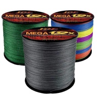 JOF X12 Fishing Line 300M 12 Strands Braided Fishing Line PE Line Multicolor Zero Stretch Fishing Li